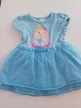 Niebieska sukienka z tiulem kopciuszek Disney 12-18m 80-86cm