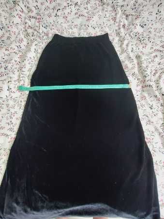 Czarny komplet spódnica i bluzka