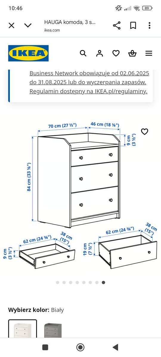Komoda Ikea Hauga