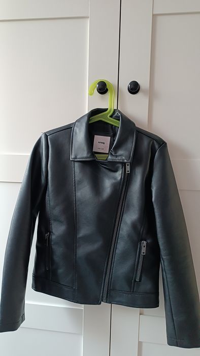 Kurtka Ramoneska Dziewczęca Eko skóra Sinsay r.140