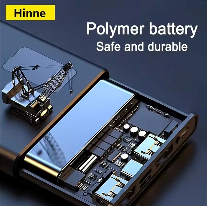 Оригінальний Портативний Повербанк Hinne 10000 з швидкою зарядкою