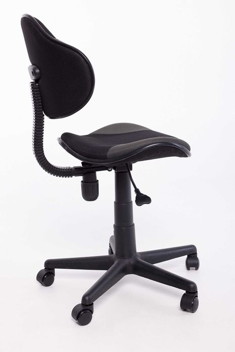 fotel krzesło obrotowe do biurka na kółkach czarne i szare