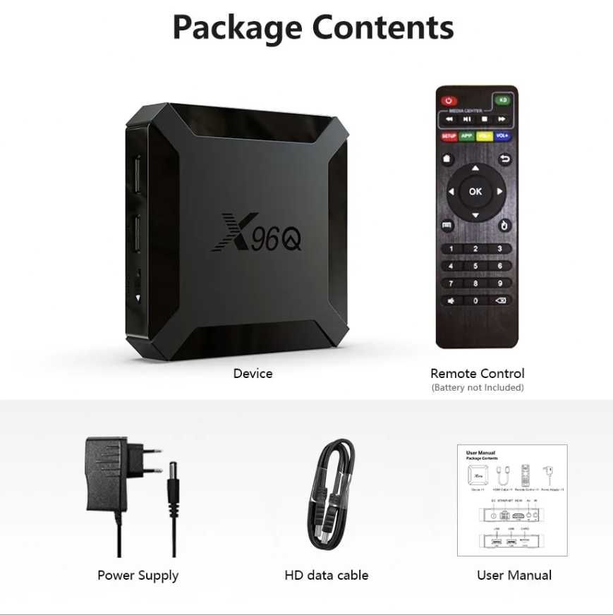 X96Q 2GB 16GB Android 10.0 TV Box SMART TV СМАРТ ТВ приставка