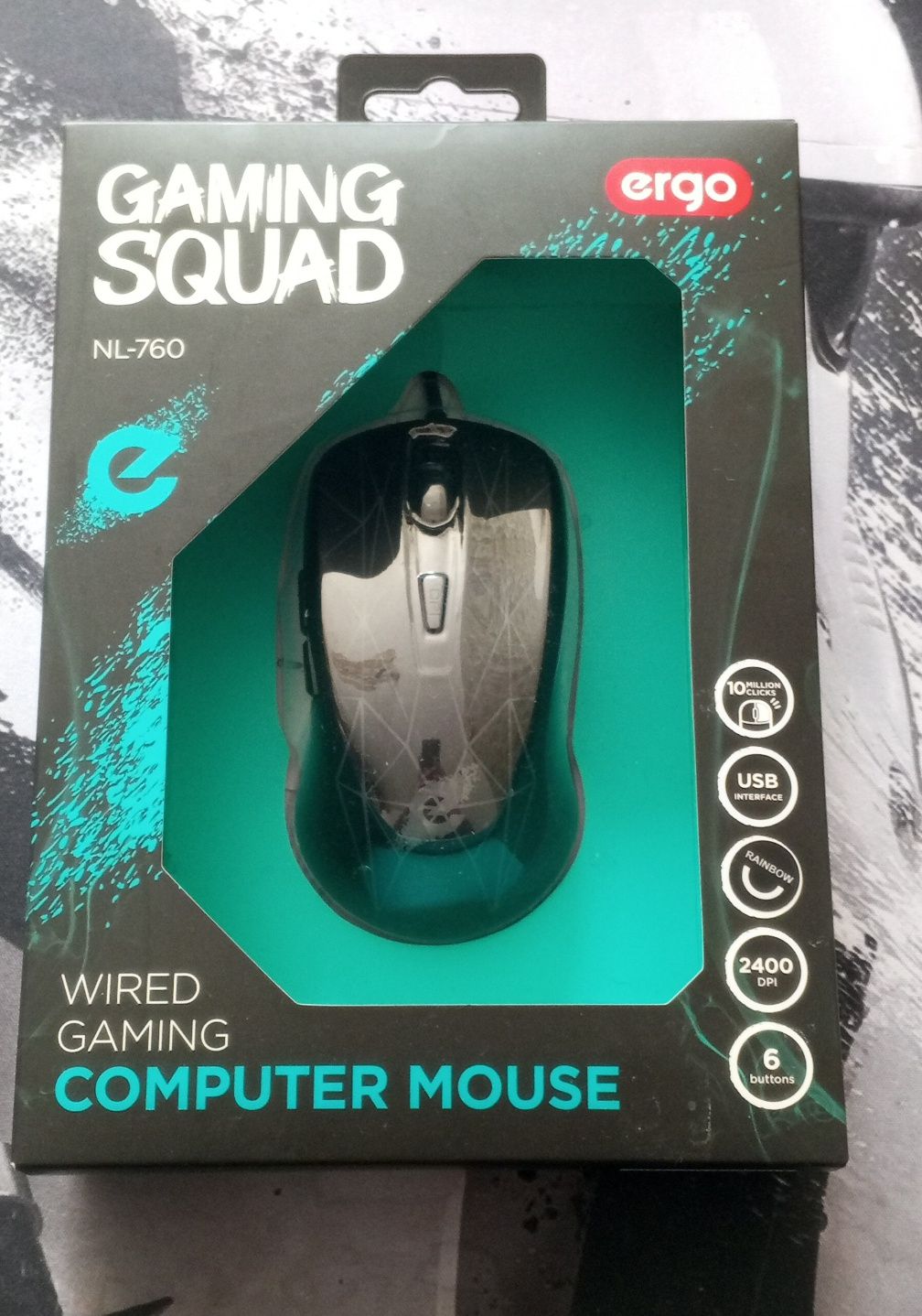 Комп'ютерна мишка Ergo NL-760 USB Black