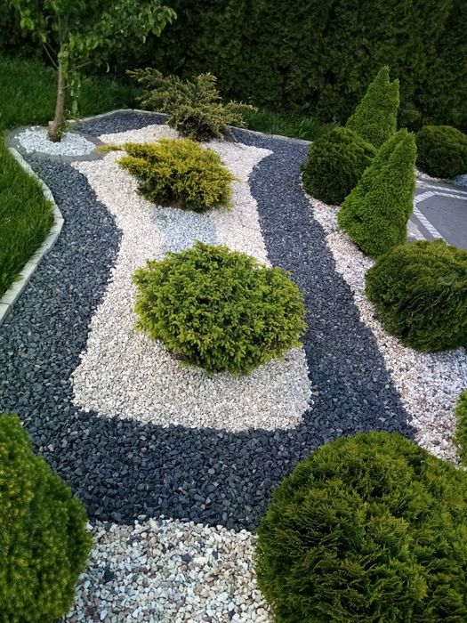 Grys biały 16-32mm kruszywo ozdobne kamień dekoracyjny , kora sosnowa