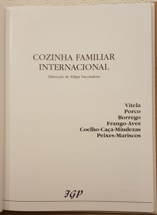 Cozinha familiar internacional  de Filipa Vacondeus - 5 livros novos