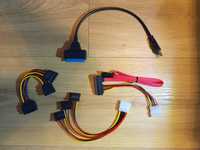 Kabel power SATA - 2*SATA, MOLEX-3*SATA, USB3-SATA, inne