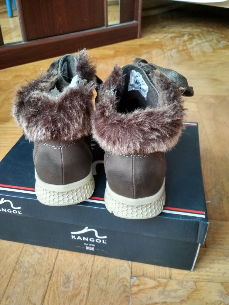 Ботинки демисезон еврозима KANGOL 40-41р, новые -50% на широкую ногу