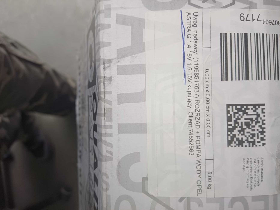 Kompletny  Rozrząd+pompa wody Opel Astra G 1.4/1.6     16v