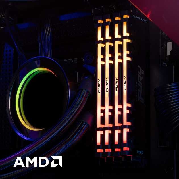 Kingston Fury DDR4 16GB (2×8GB) 3200MHz Renegade RGB Black