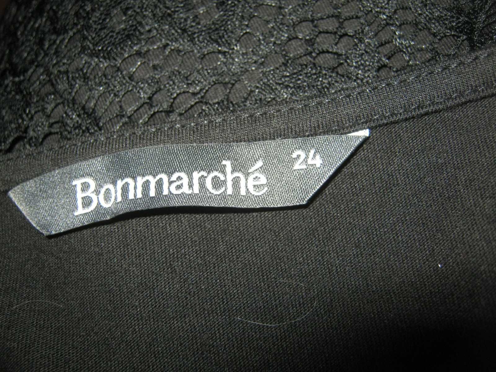 Bonmarche (не ношенная) черная ажурная блуза туника большой размер