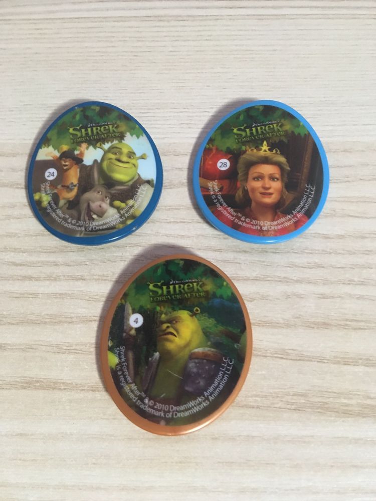 3 Kapsle Tazo Krążki Shrek