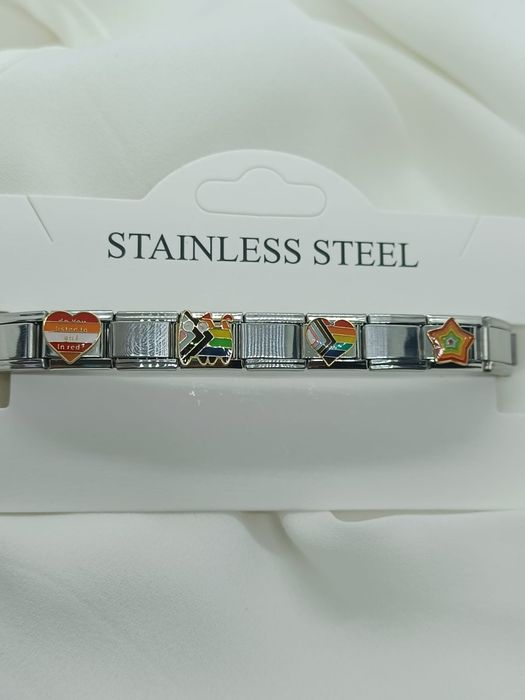 Bransoletka modułowa typu włoskiego Jak nomination 4x charmsy!!!