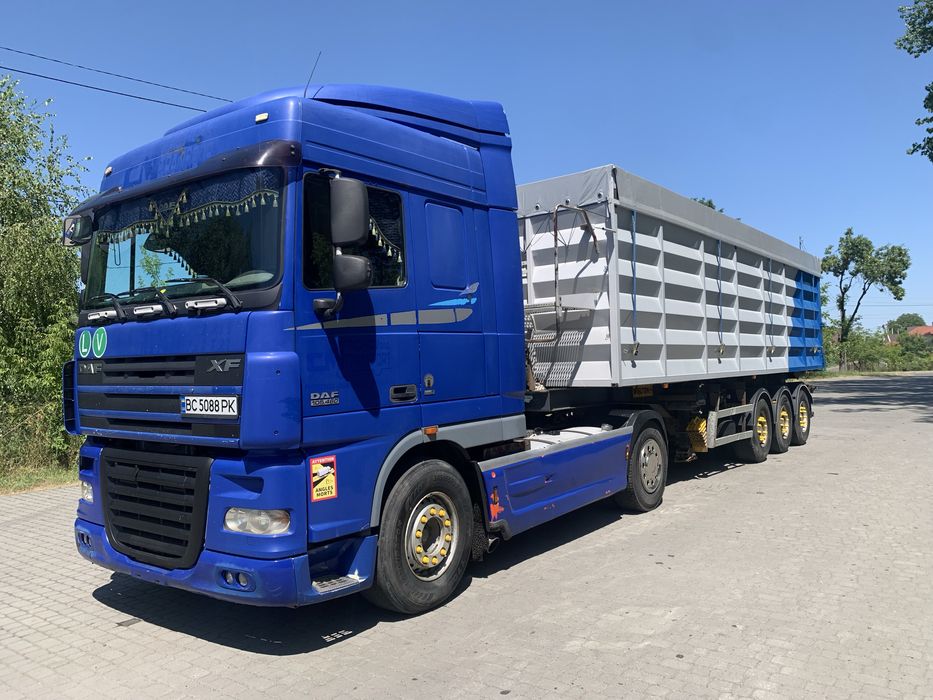 Продам Wielton напівпричіп самоскид зерновоз Daf XF105 гідравліка
