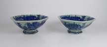 Par de taças Porcelana China Celedon