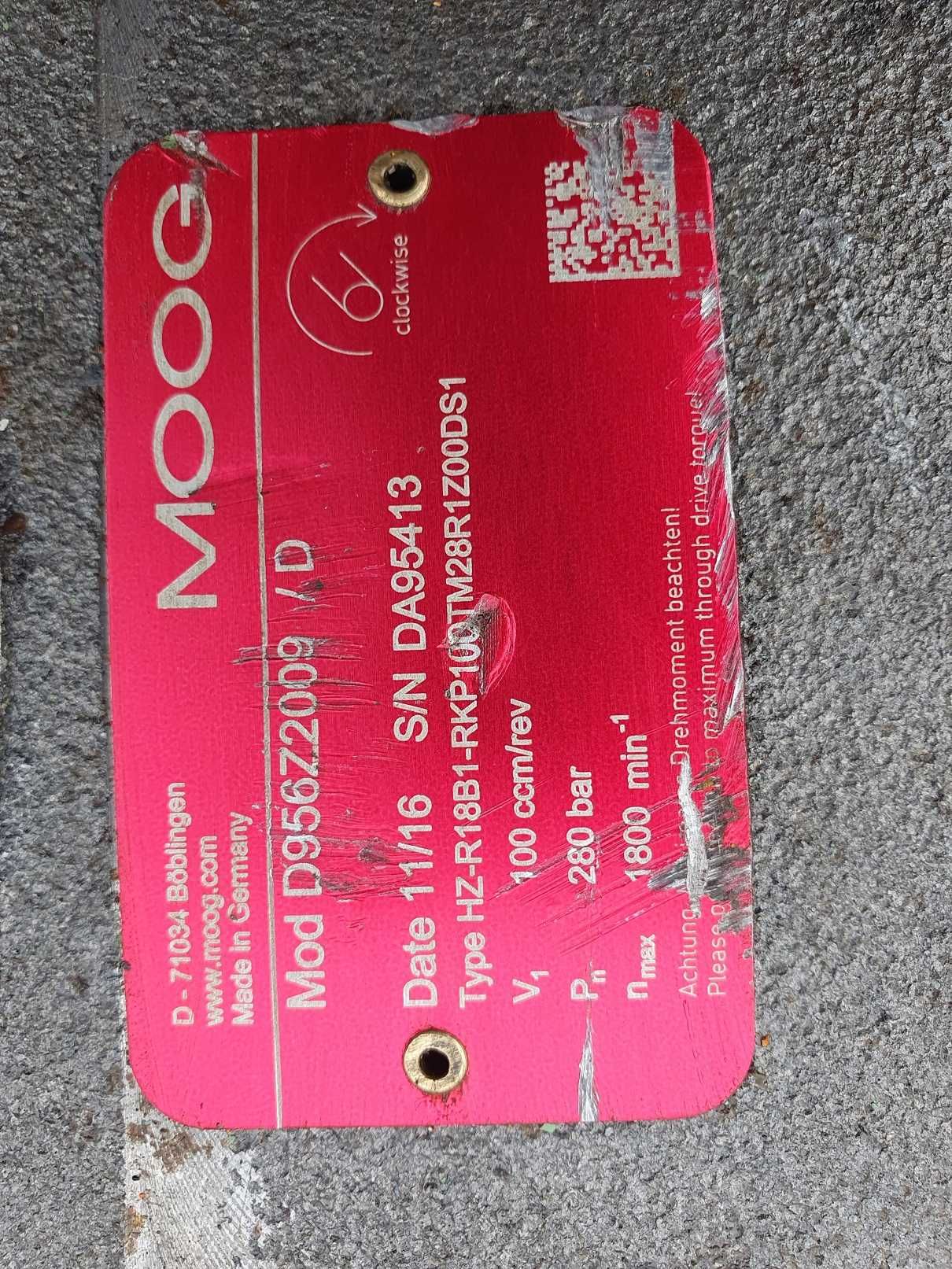 pompa hydrauliczna MOOG d 954- , 2030 / dD ciśnienie 350 bar