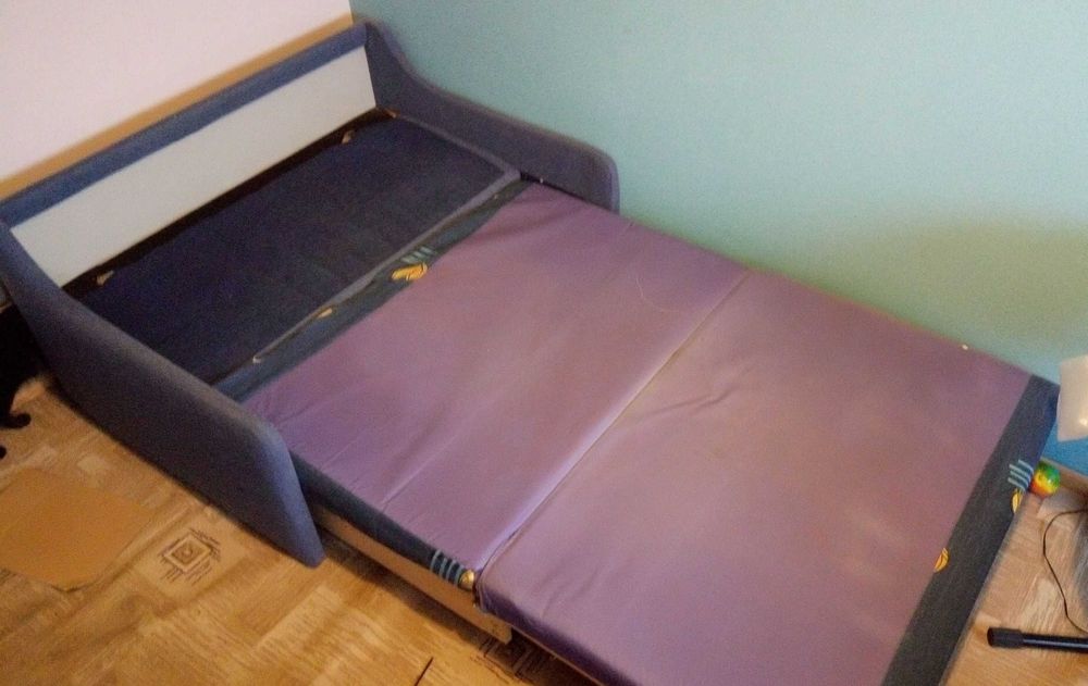Łóżko kanapa rozkładane z pojemnikiem