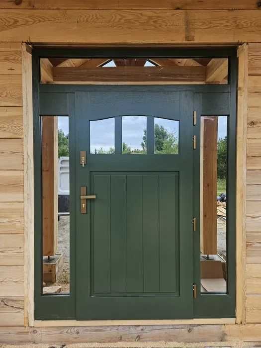 Drzwi zewnętrzne drewno dąb Producent Pomiar Montaż Dostawa gratis!!