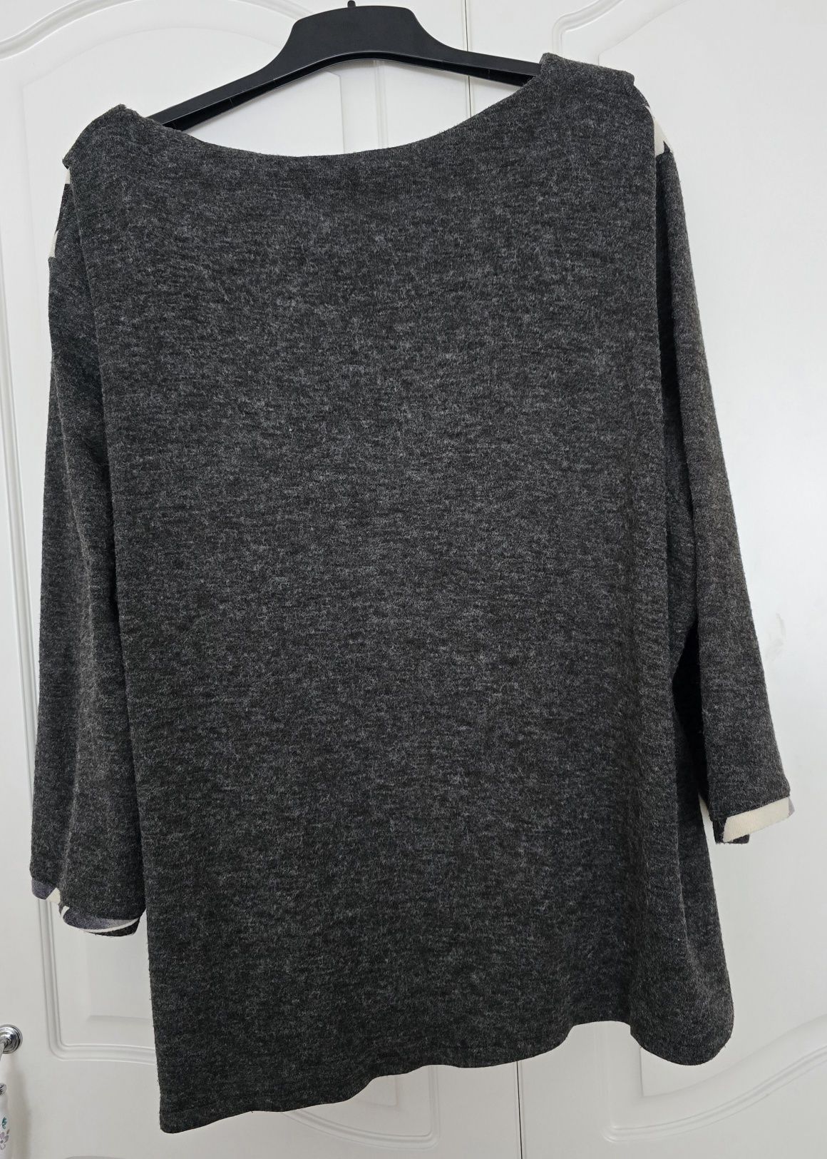 Duża Bluzka sweterkowa dzianinowa tunika 7xl 8xl 54 56 Plus Siz