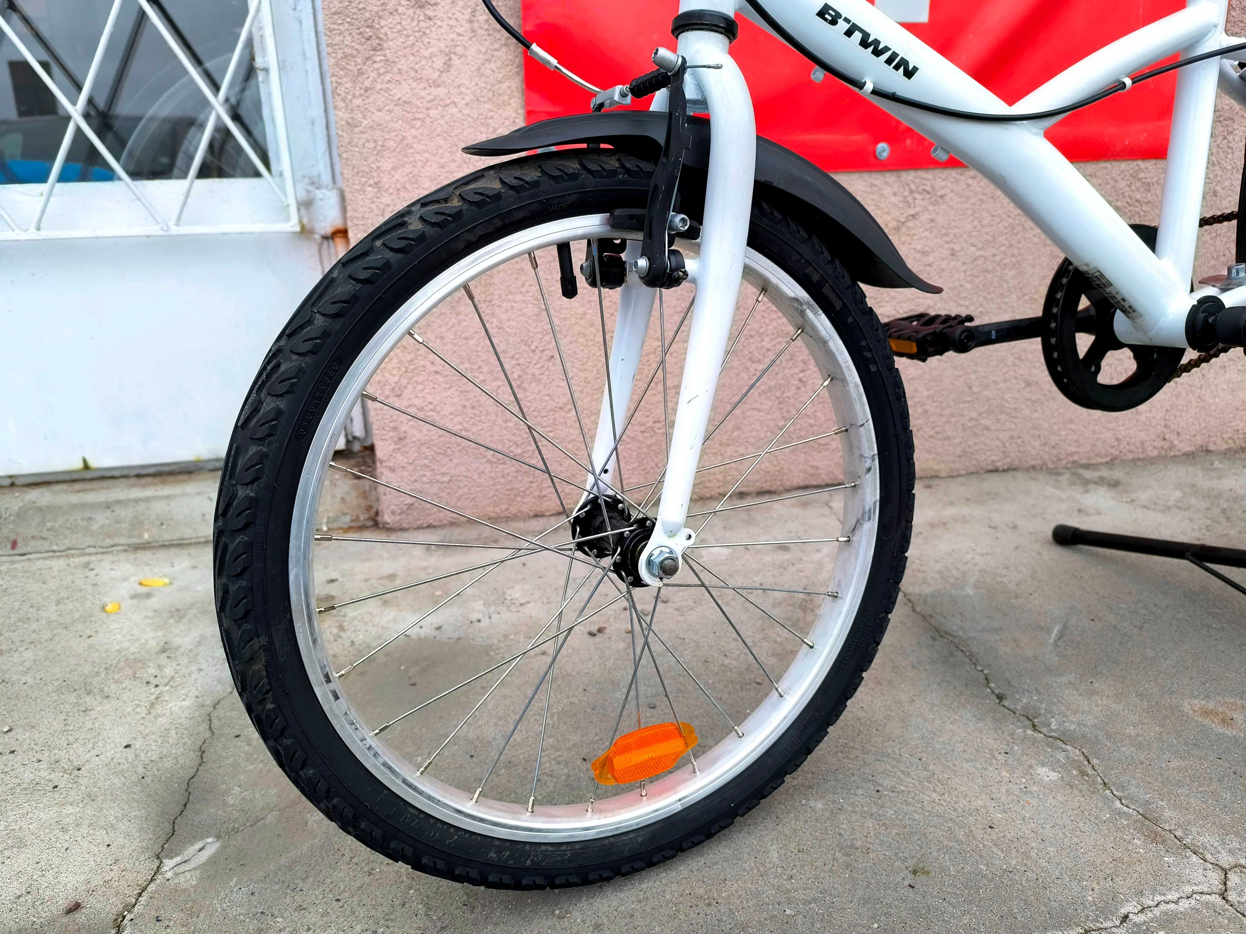 PIĘKNY B'TWIN MISTI GIRL 300 *Koła 20* Błotniki Nóżka Hamulce V-Brake!