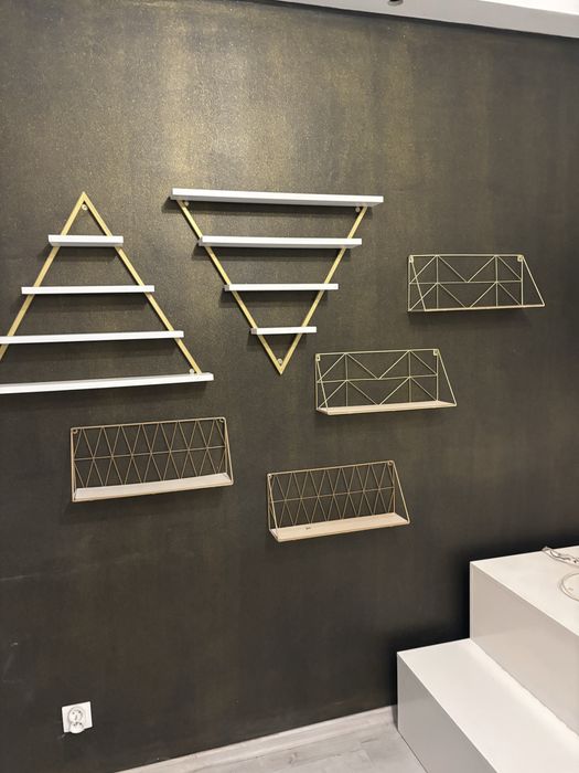 Półki zlote eleganckie