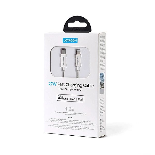 Kabel Joyroom S-m430 Lightning - Usb-c MFi Pd 27w 3a 1,2m - biały