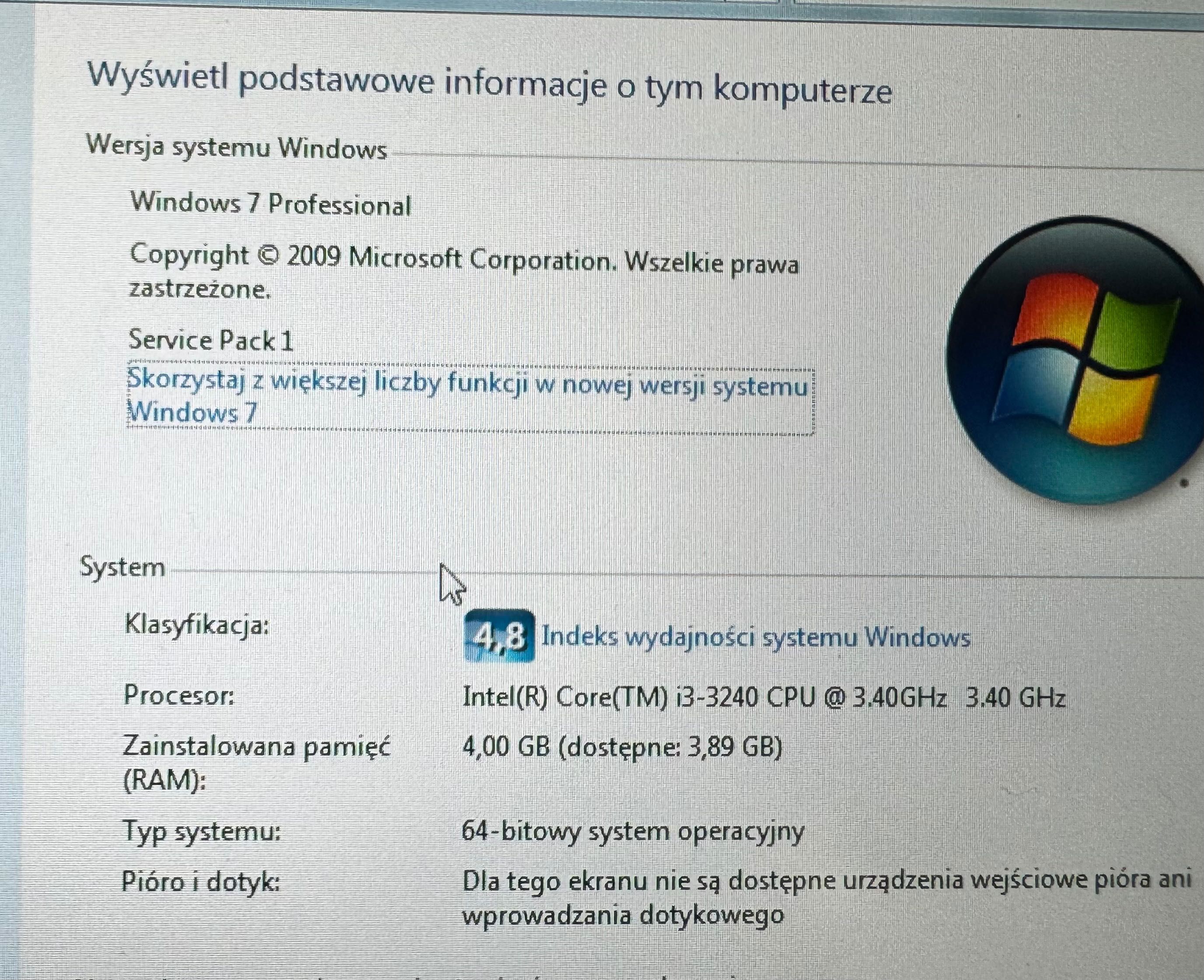 Komputer mini DELL optiplex 7010 3.4GHz 4GB SSD