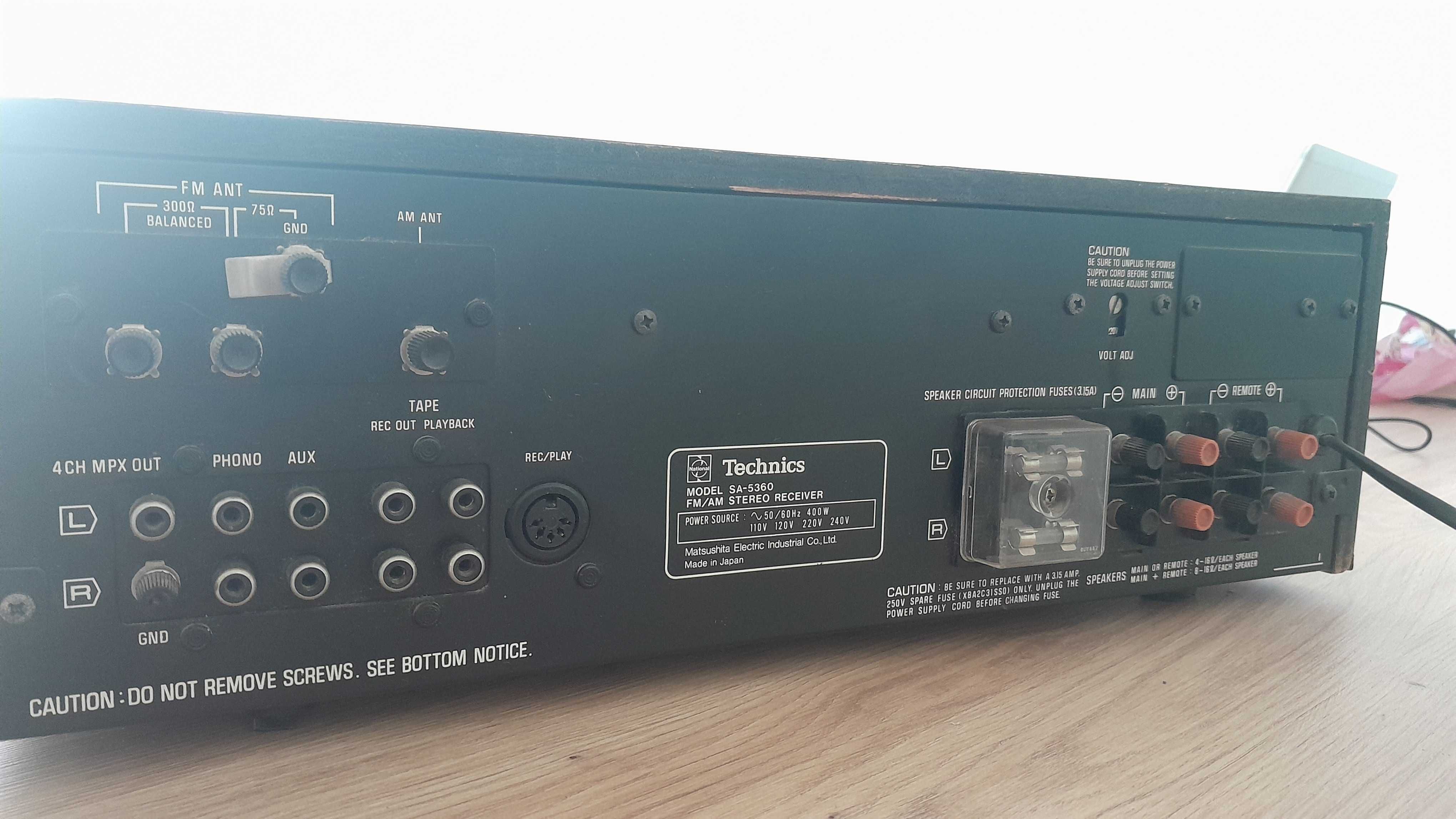 Zestaw audio - Amplituner Technics SA-5360, Głośniki Quadral SM 60 +