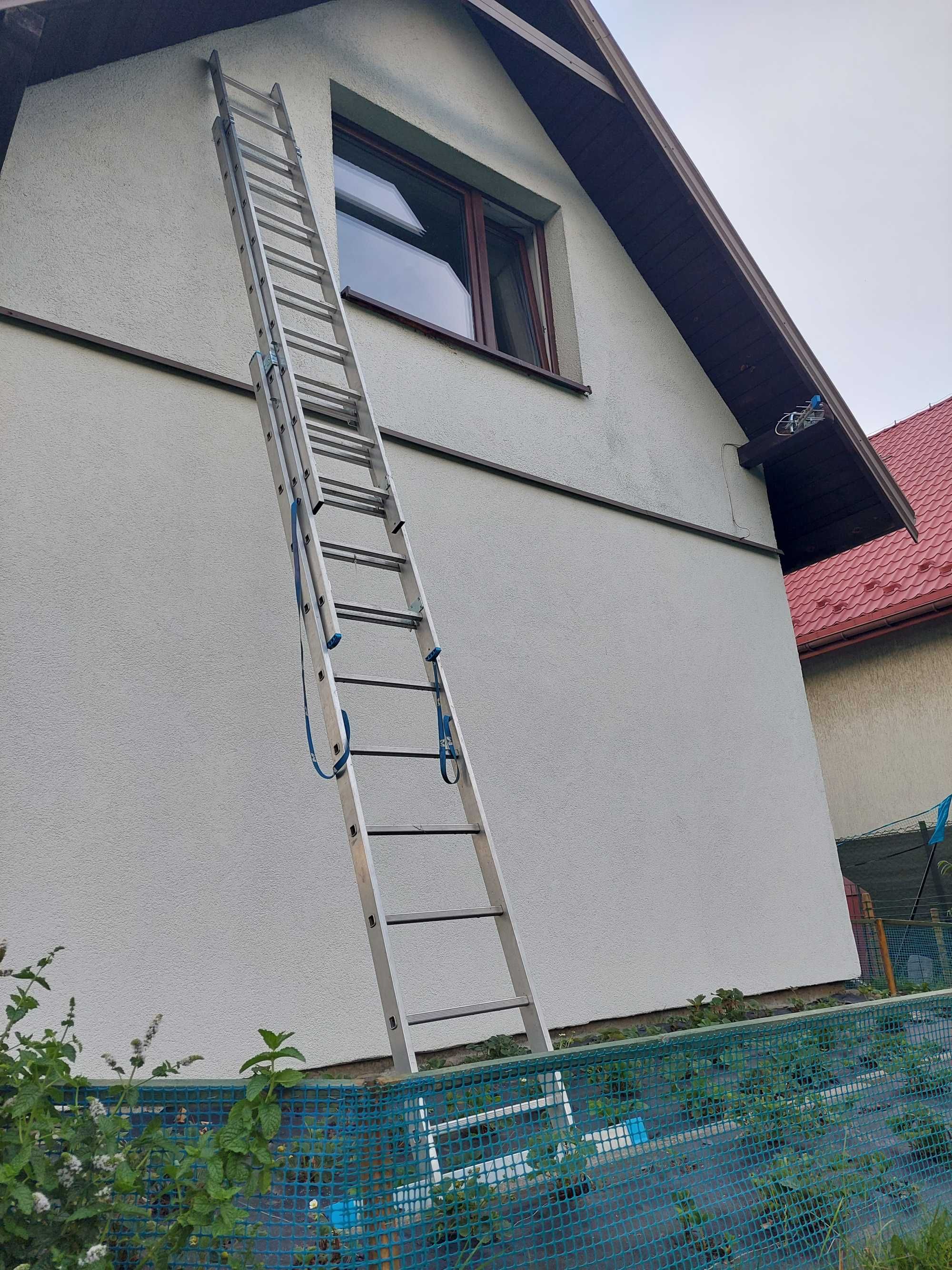 Drabina ALU 3 x 11 stopni do około 7 metrów wynajem Bielsko Biała