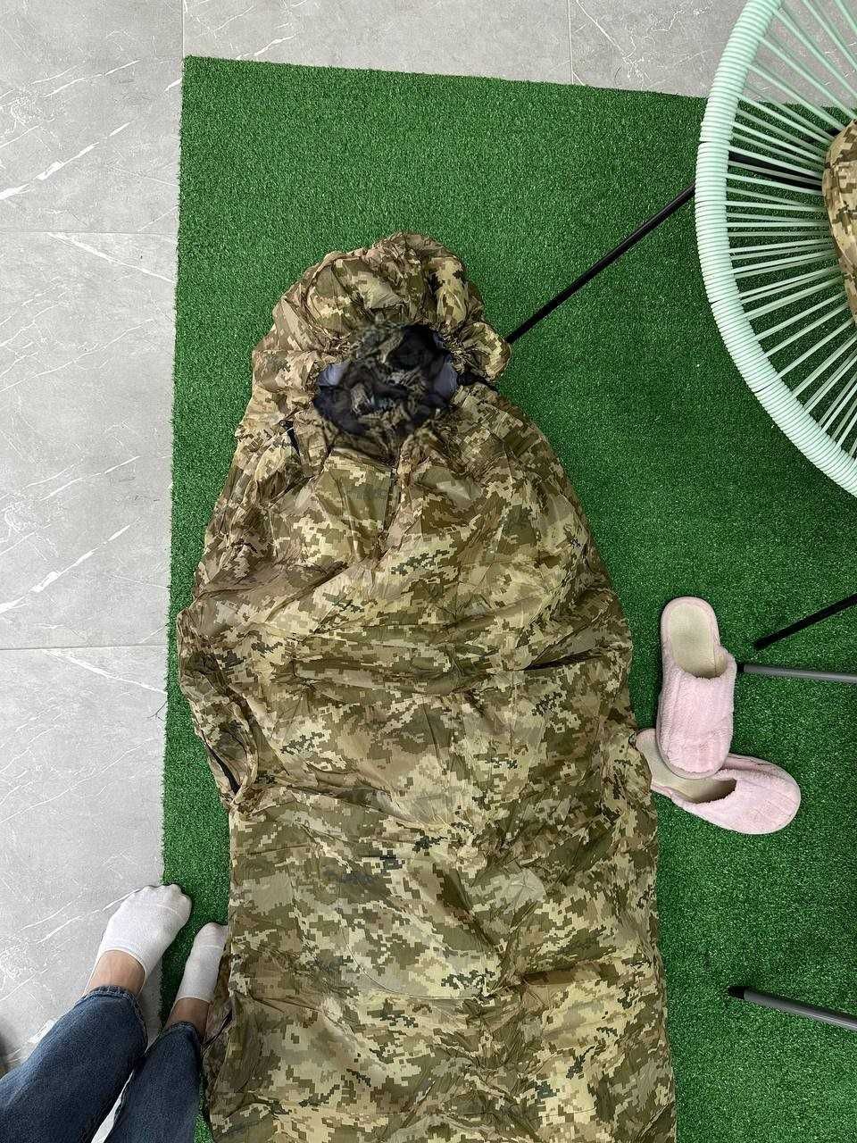 Тактический СПАЛЬНЫЙ МЕШОК. С капюшоном СПАЛЬНИК! Камуфляж!