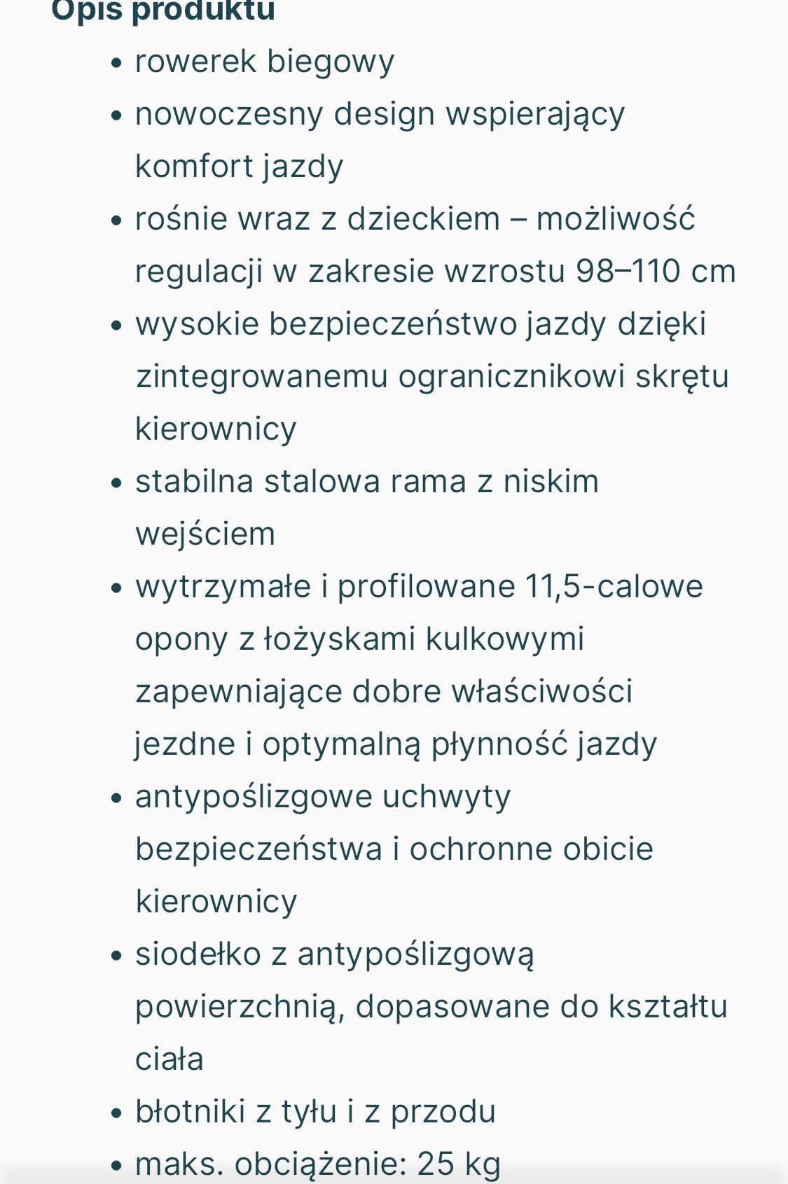 Rowerek biegowy Playtive