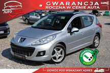 Peugeot 207 1.6 120KM AUTOMAT*Hak*Czujniki*Klimatyzacja*Pół-skóry*Grzane Fotele