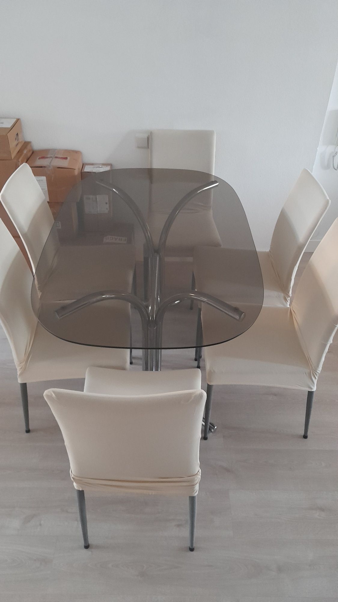 Mesa com 6 cadeiras