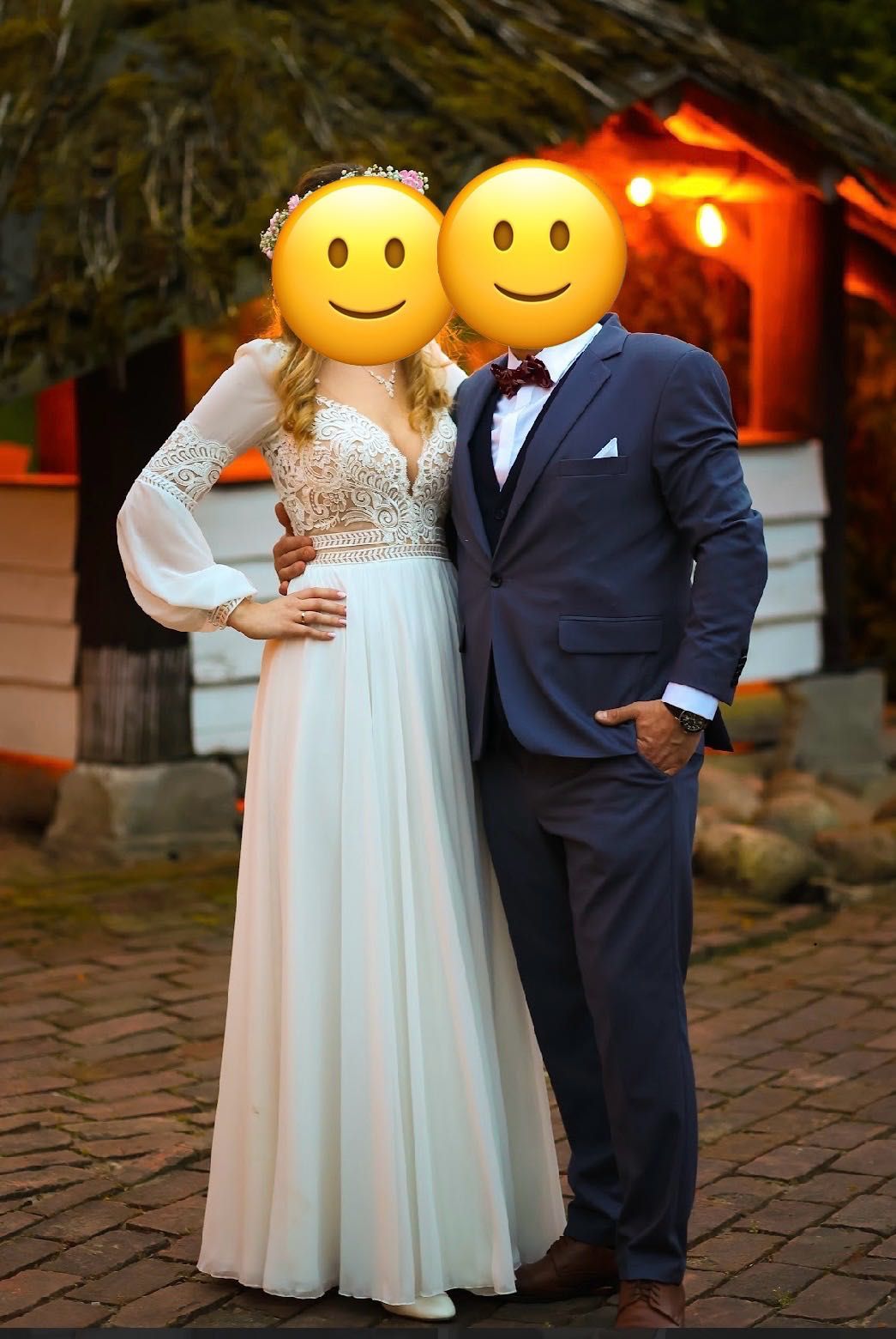 Suknia ślubna rustykalna