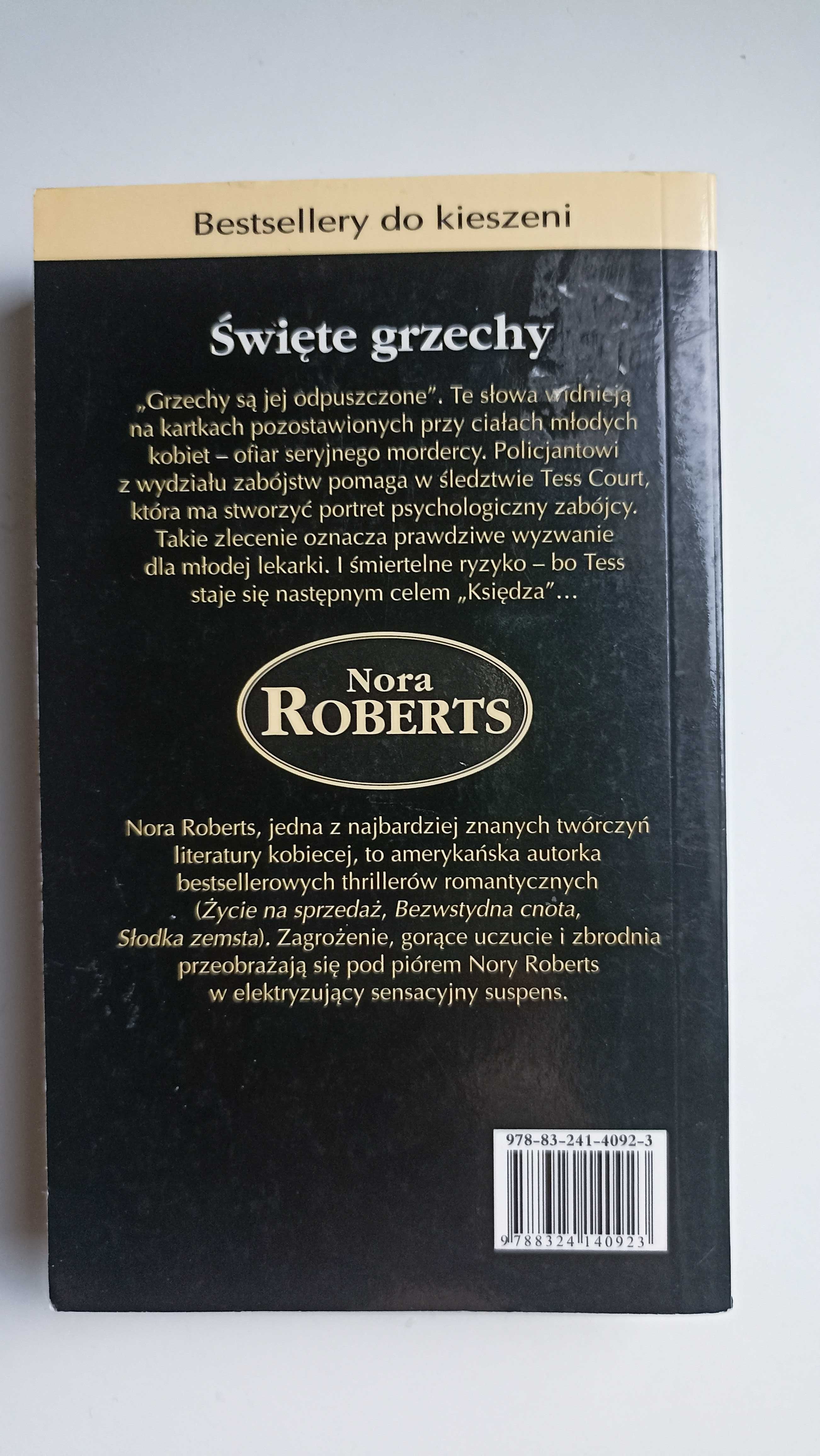 Książka Nora Roberts " Święte grzechy"