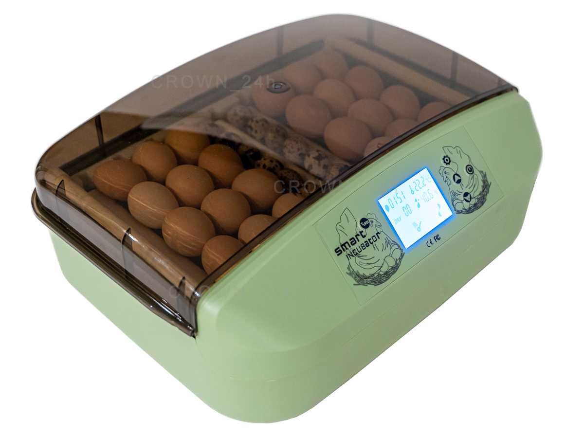 Energooszczędny INKUBATOR Automatyczny SMART do wylęgu 32 jaj karmidło