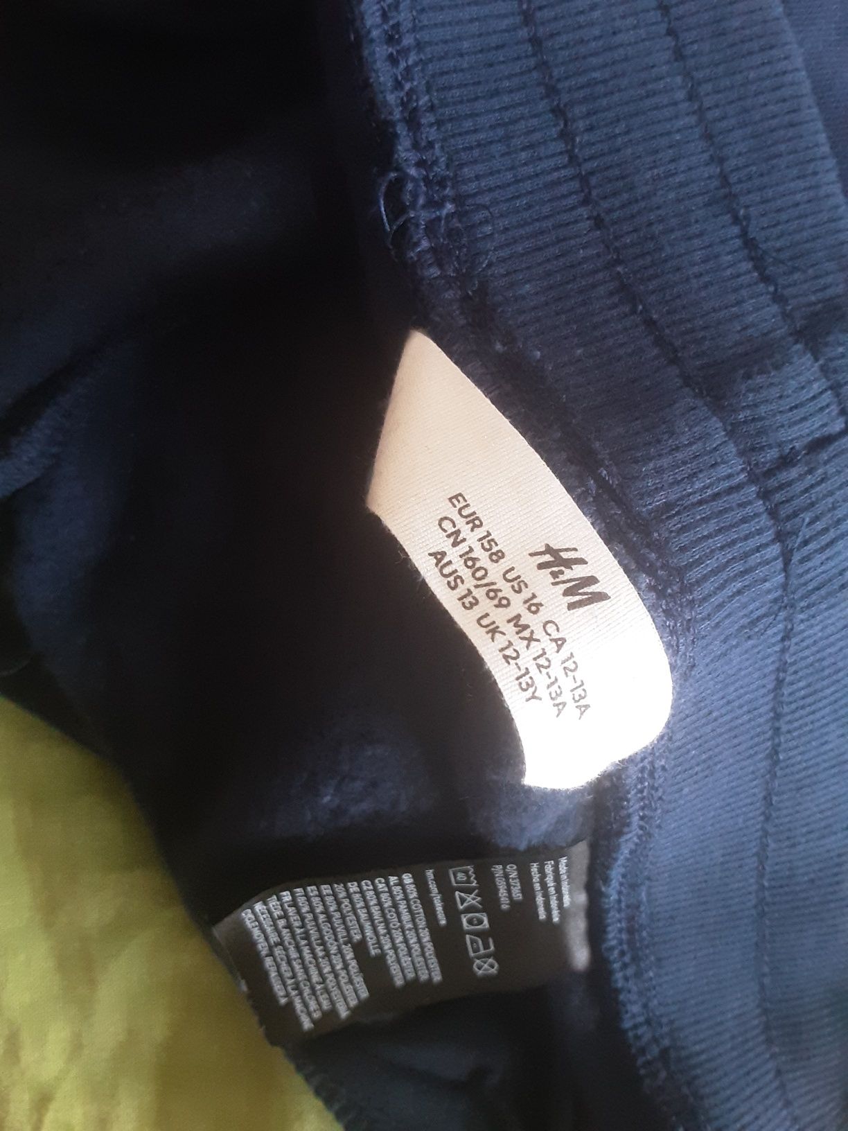 Joggersy z bawełnianego dżerseju  H&M cieplejsze r,158 Nowe