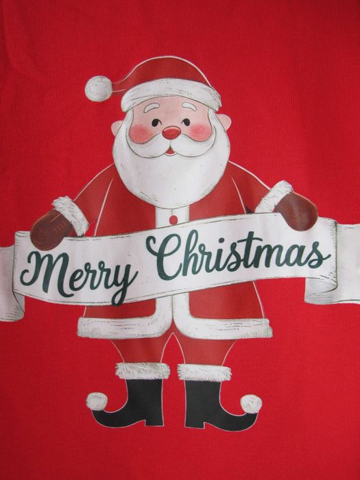 nowa ciepła bluza czerwona 164/170 S damska mikołaj zima