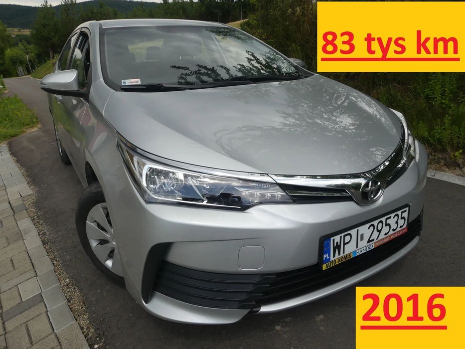 Toyota Corolla Lift TYLKO 83tys km 2016r Salon PL Jak nowa