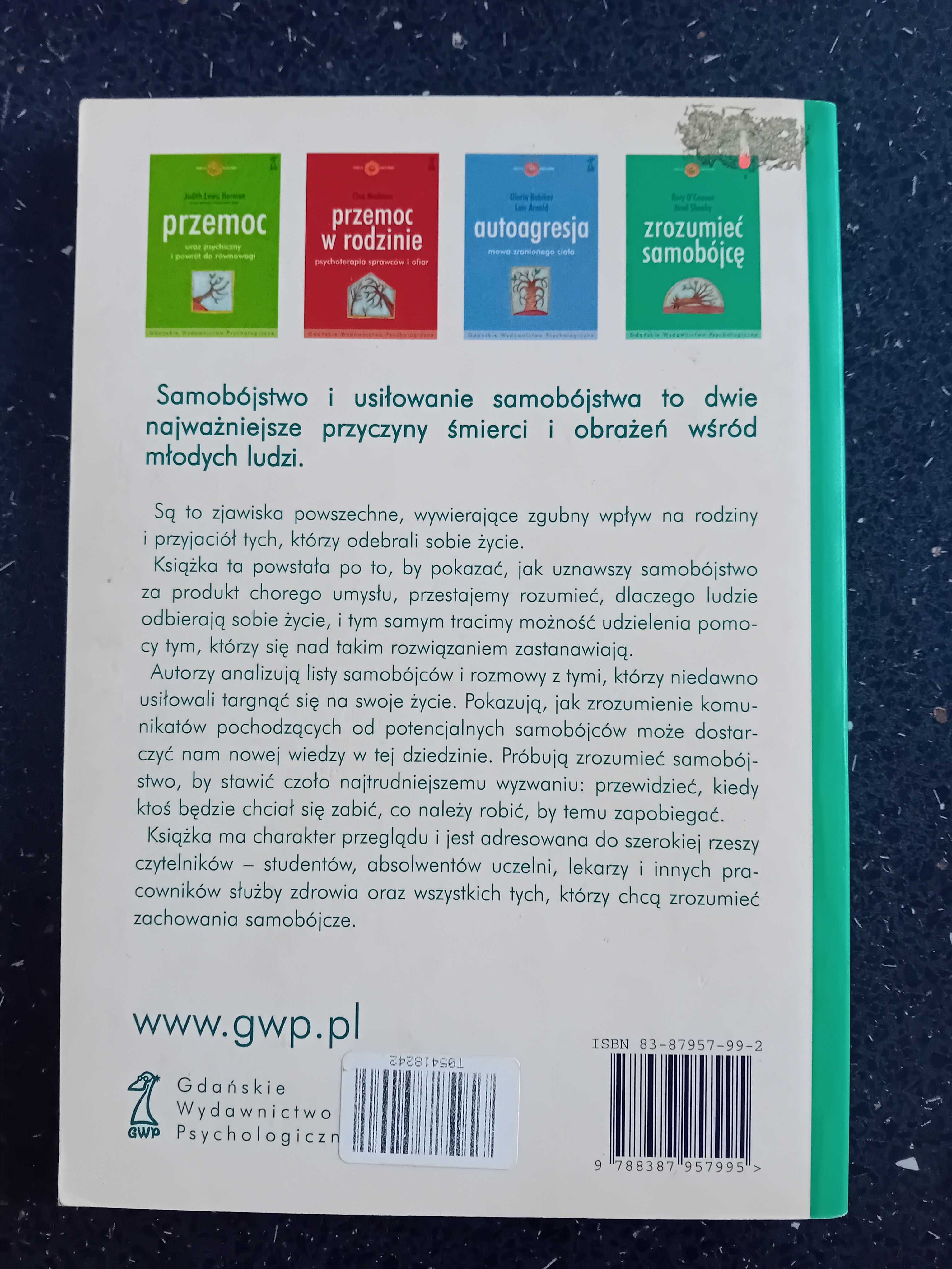 Zrozumieć samobójcę. Sheehy, O'Connor