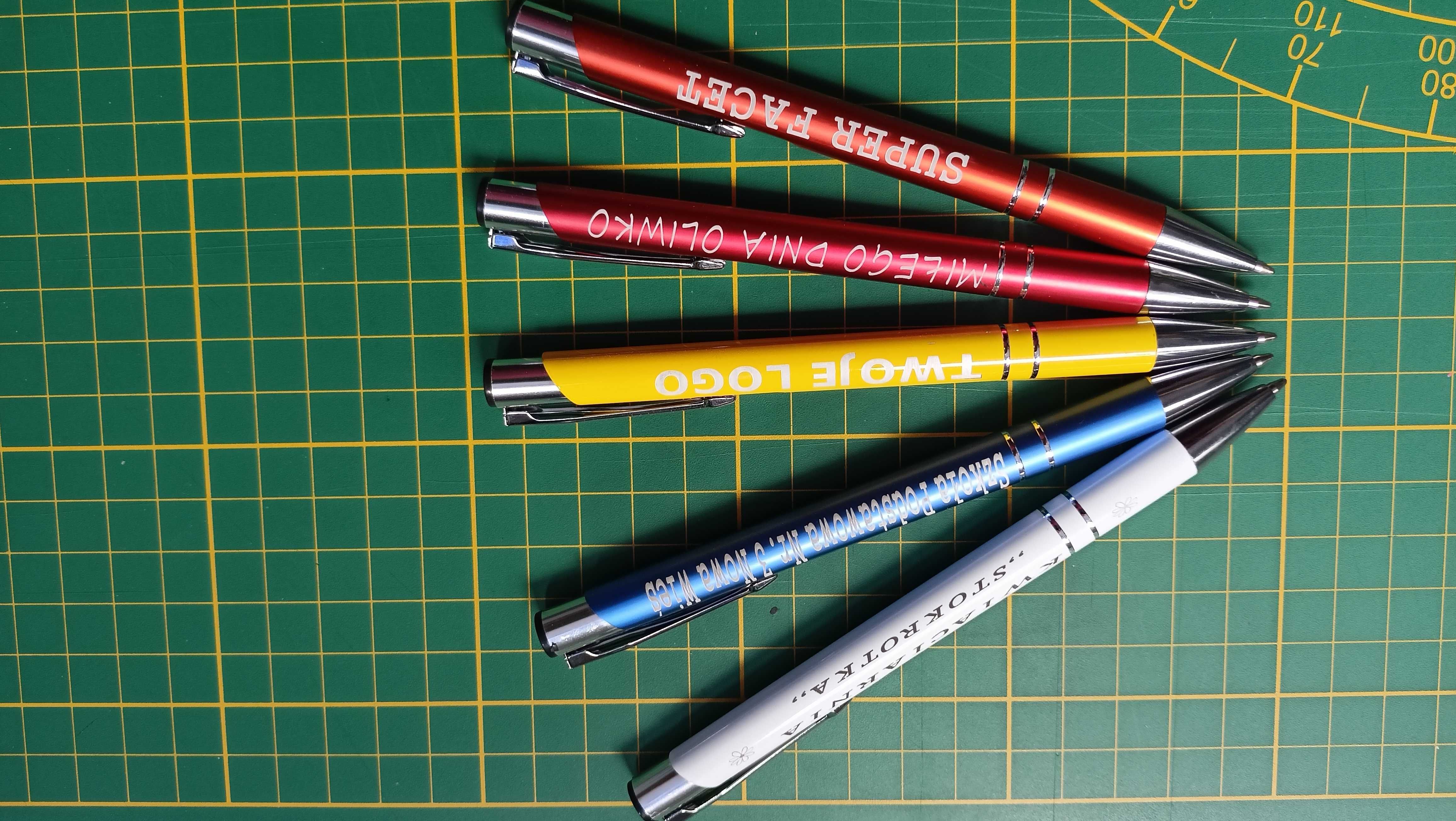 Długopisy grawer typu Cosmo metalowe, personalizowane 5 szt.