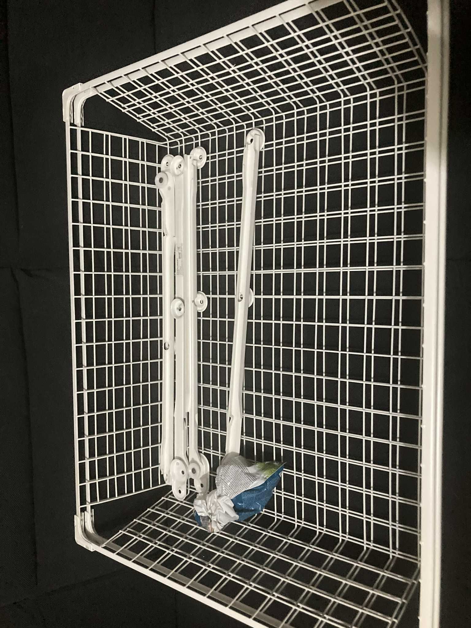 IKEA Komplement - Cesto de rede branco 75x58 cm c/calha