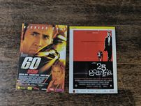 Ulotki filmowe, pocztówki filmowe, zestaw 16 ciekawych tytułów