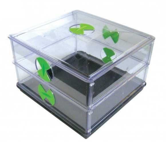 Modułowa szklarnia VITOPOD wentylacja PODGRZEWANA 55x55x39 propagator
