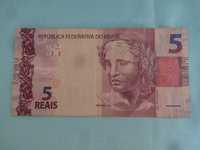 banknot Brasil 5 REAIS seria A rok 2010 jak na fotki