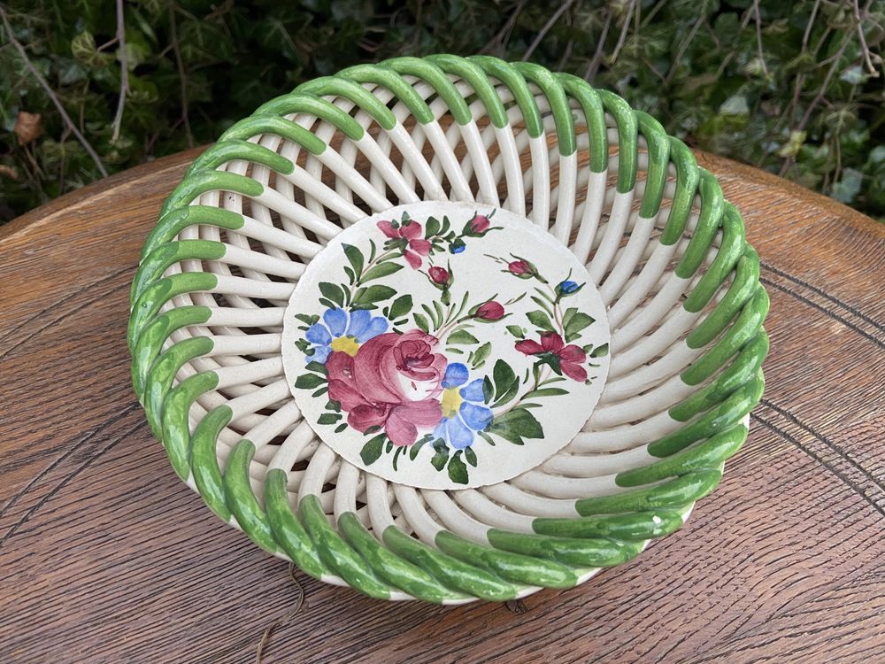 koszyczek talerz dekoracyjny ścienny ceramika Varoslod Pannonia Kislod
