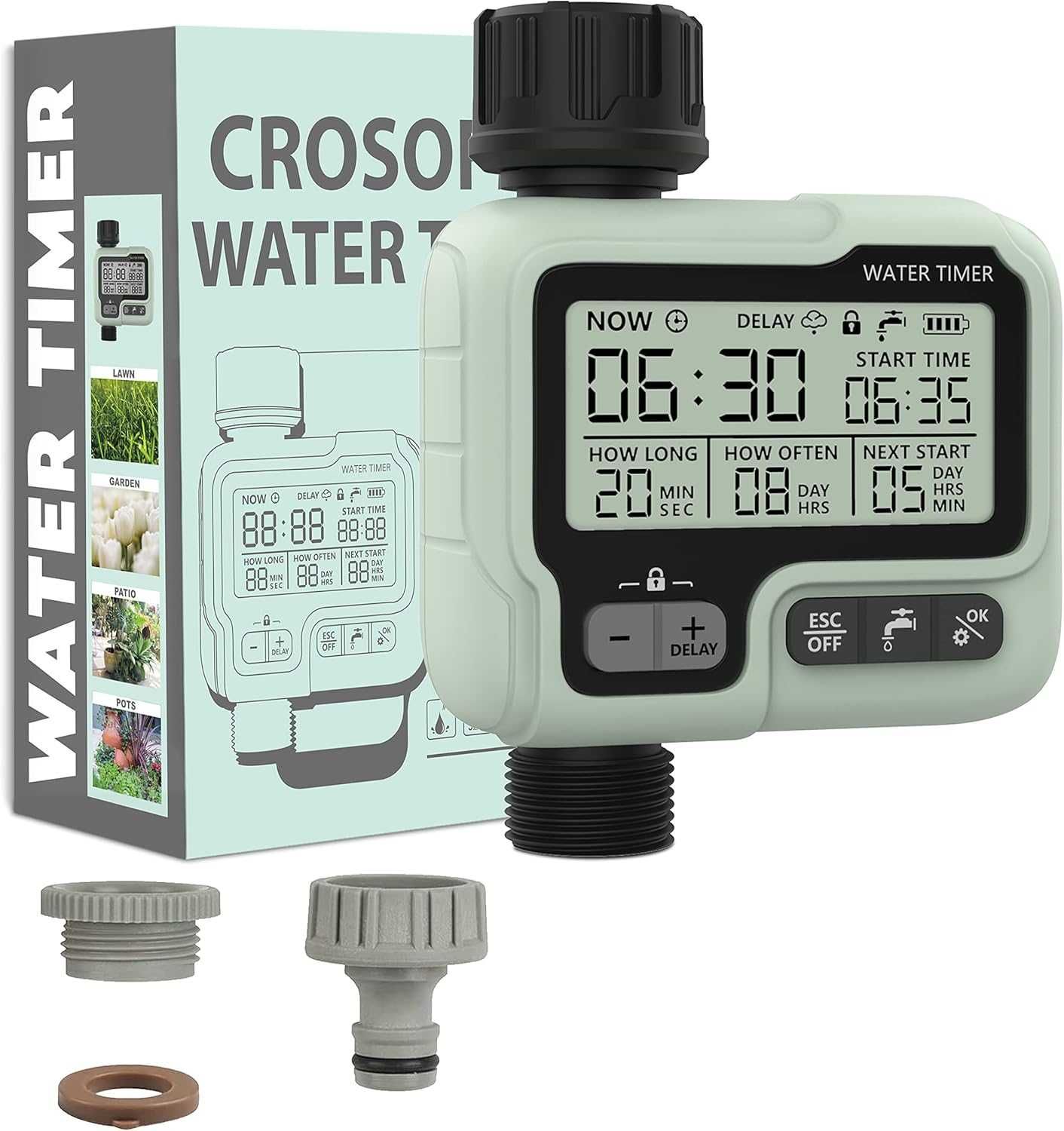 CROSOFMI Cyfrowy timer wody