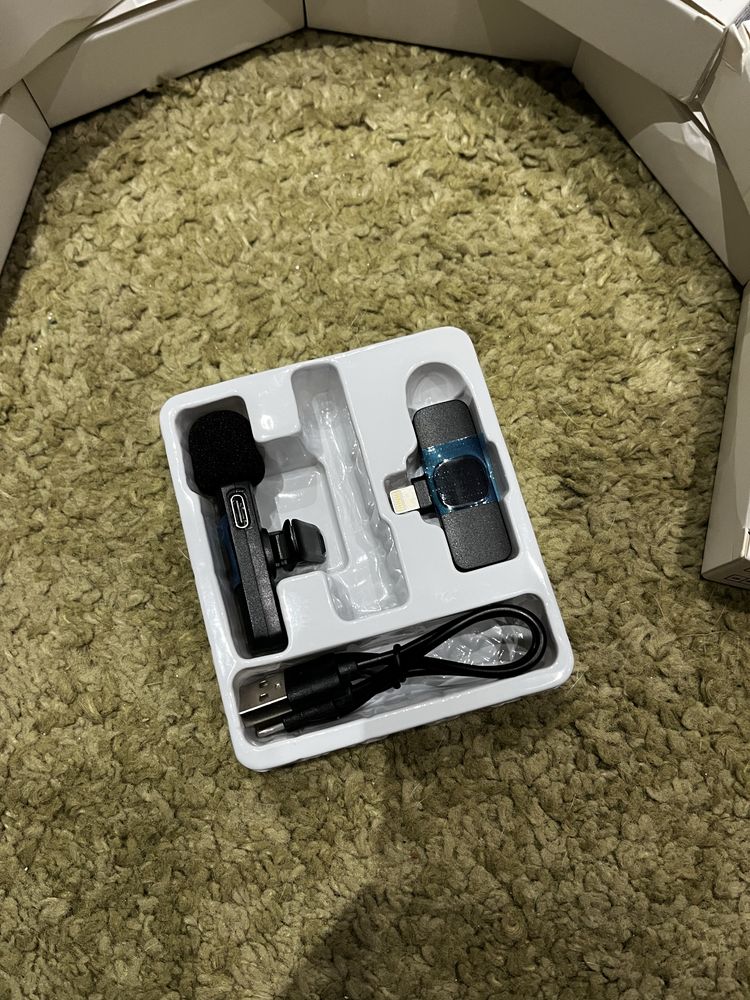 Microfone Wireless Para iPhone/ Android / Lightning/ Usb-c