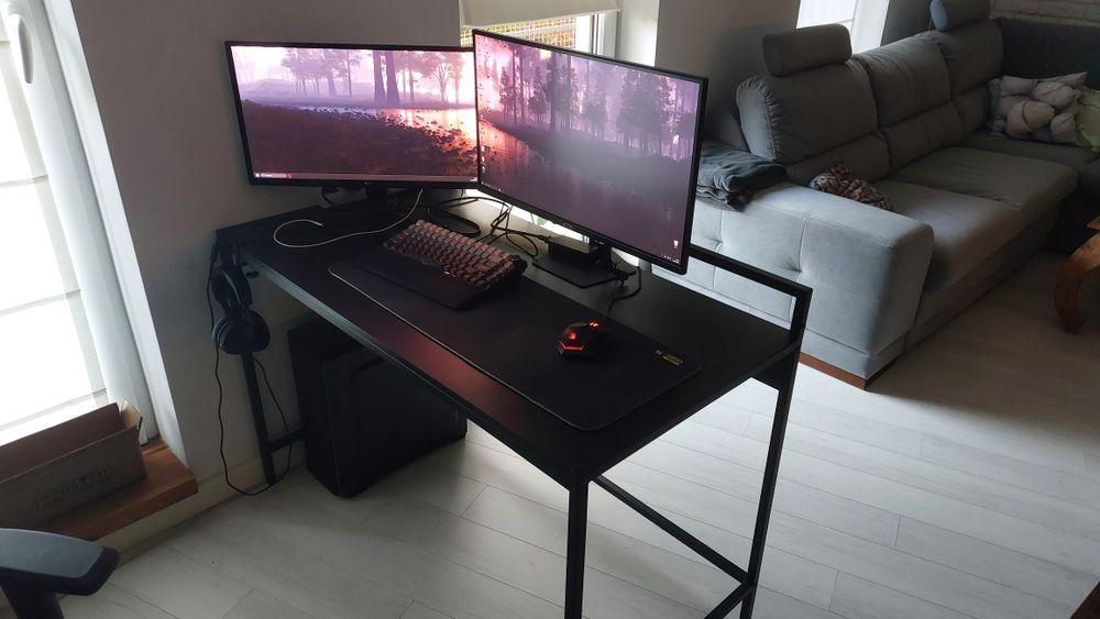 Biurko 120x60cm czarne