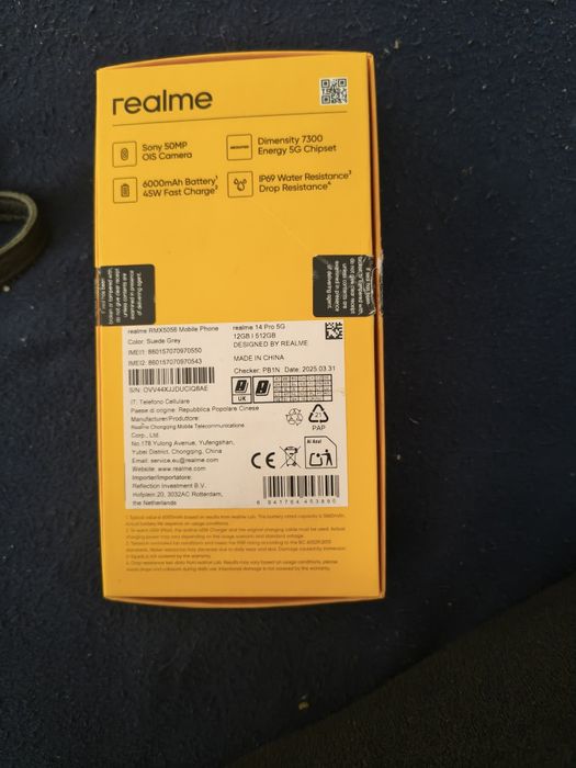 Witam! Sprzedam używany realme 14 pro 5 G